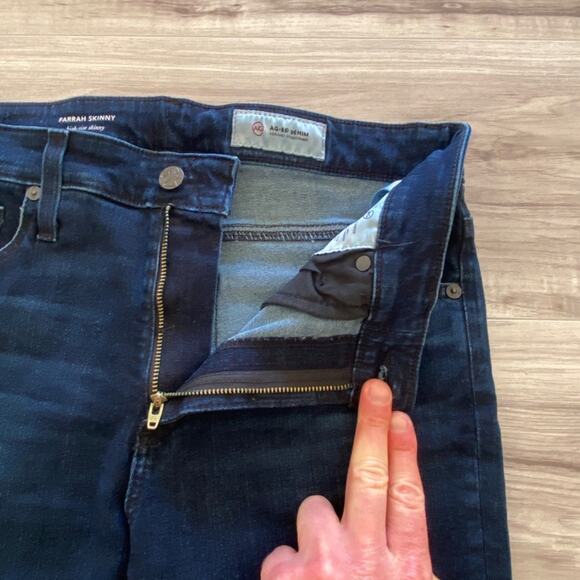 AG Adriano Goldschmied Women's Farrah High-Rise Skinny Jeans - 29R - Picture 7 of 15